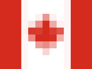 Pixelated flag of Canada