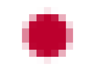 Pixelated flag of Japan