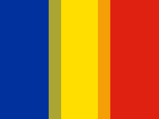 Pixelated flag of Romania